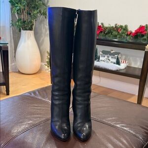 Christian Louboutin Black Over the Knee Boots